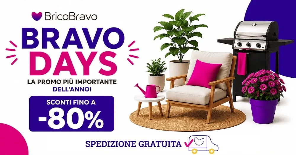 Promozioni folli fino all’80% su BricoBravo